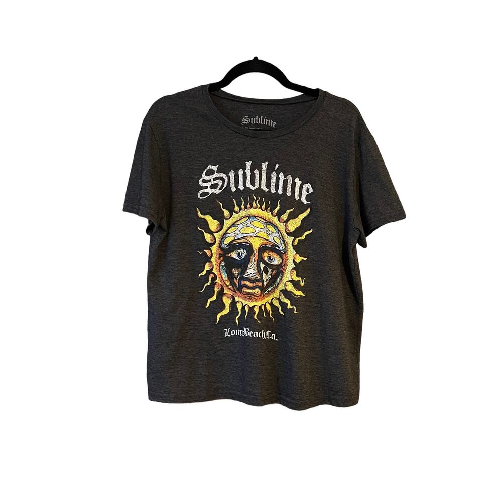 Sublime Women's Cotton Blend Crewneck Band Graphic T-Shirt Short Sleeve Size L